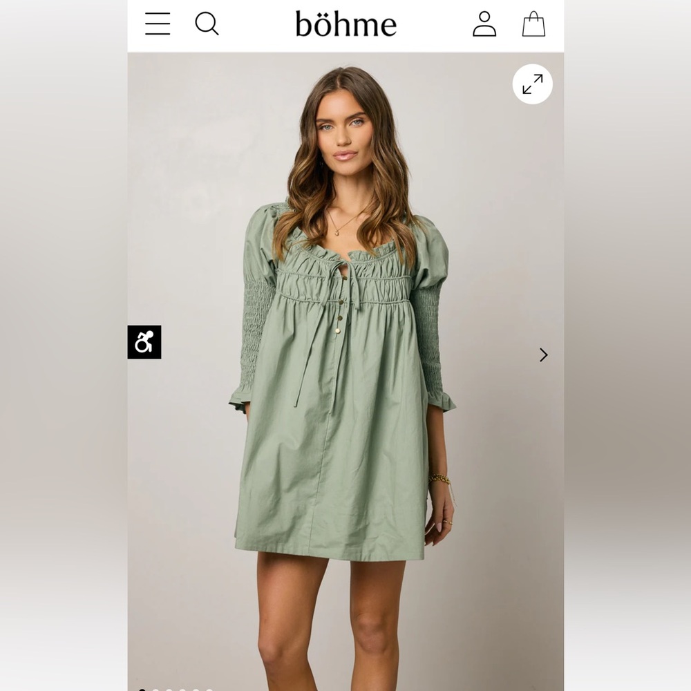 Böhme Nolan dress in sage
